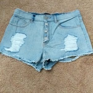 Express denim shorts